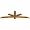 Ekena Millwork Alberta Rough Sawn Timber Gable Bracket, Western Red Cedar, 72"W x 24"H x 2"D x 4"F, 8/12 Pitch GBW072X24X0204ALB00RWR - alternate 3